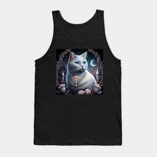 British Shorthair And The Moon Tank Top